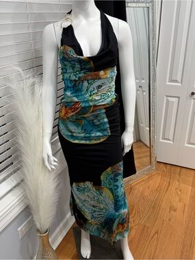SHEIN | Dresses | Lime Green And Blue Dress By Shein | Poshmark